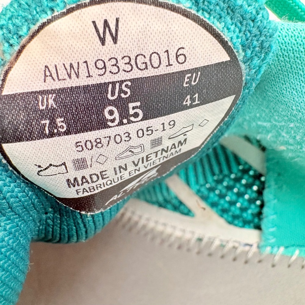 Altra Escalante 2 Running Shoes Womens 9.5 Teal Blue Lime Green Wide Toe Box - Picture 7 of 9